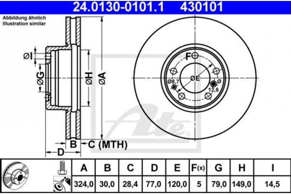 Ate Δισκόπλακα - 24.0130-0101.1