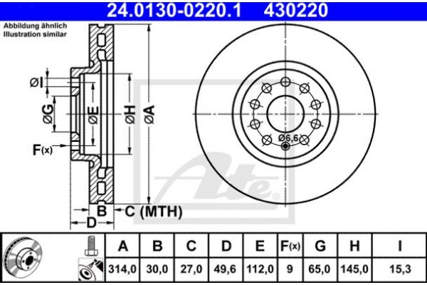 Ate Δισκόπλακα - 24.0130-0220.1