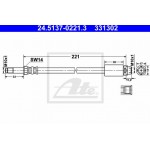 Ate Ελαστικός Σωλήνας Φρένων - 24.5137-0221.3