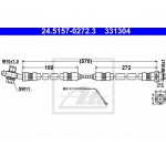 Ate Ελαστικός Σωλήνας Φρένων - 24.5157-0272.3