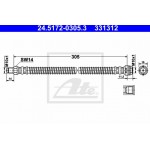 Ate Ελαστικός Σωλήνας Φρένων - 24.5172-0305.3