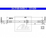 Ate Ελαστικός Σωλήνας Φρένων - 24.5169-0458.3