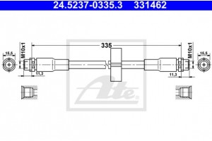 Ate Ελαστικός Σωλήνας Φρένων - 24.5237-0335.3