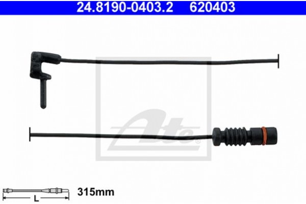 Ate Προειδοπ. επαφή, Φθορά Υλικού Τριβής Των Φρένων - 24.8190-0403.2