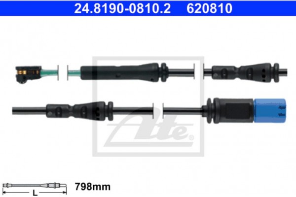 Ate Προειδοπ. επαφή, Φθορά Υλικού Τριβής Των Φρένων - 24.8190-0810.2