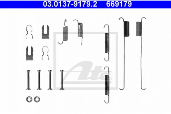Ate Σετ βοηθ. εξαρτημάτων, Σιαγόνες Φρένου - 03.0137-9179.2