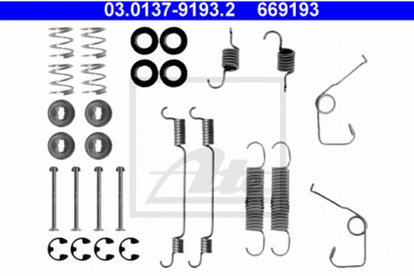 Ate Σετ βοηθ. εξαρτημάτων, Σιαγόνες Φρένου - 03.0137-9193.2