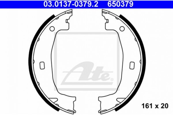 Ate Σετ Σιαγόνων φρένων, Χειρόφρενο - 03.0137-0379.2