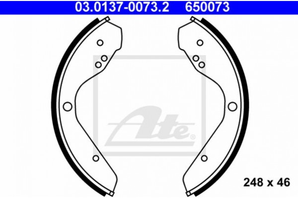 Ate Σετ Σιαγόνων Φρένων - 03.0137-0073.2
