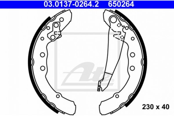 Ate Σετ Σιαγόνων Φρένων - 03.0137-0264.2