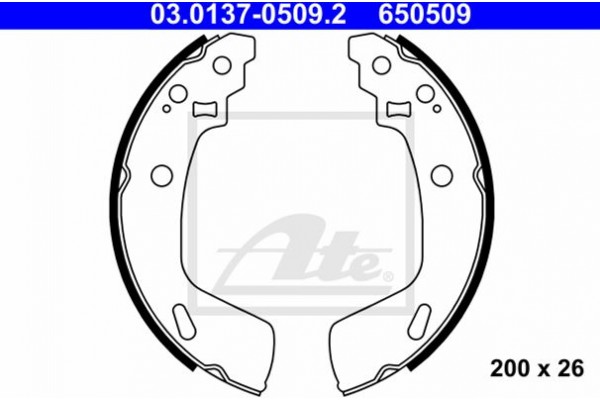 Ate Σετ Σιαγόνων Φρένων - 03.0137-0509.2