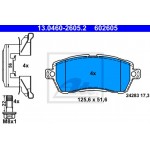 Ate Σετ τακάκια, Δισκόφρενα - 13.0460-2605.2