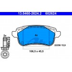 Ate Σετ τακάκια, Δισκόφρενα - 13.0460-2624.2