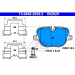 Ate Σετ τακάκια, Δισκόφρενα - 13.0460-2629.2