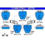 Ate Σετ τακάκια, Δισκόφρενα - 13.0460-2700.2