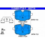 Ate Σετ τακάκια, Δισκόφρενα - 13.0460-2716.2