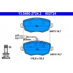 Ate Σετ τακάκια, Δισκόφρενα - 13.0460-2724.2