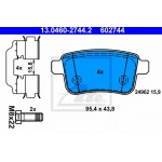 Ate Σετ τακάκια, Δισκόφρενα - 13.0460-2744.2