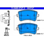 Ate Σετ τακάκια, Δισκόφρενα - 13.0460-2747.2
