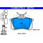 Ate Σετ τακάκια, Δισκόφρενα - 13.0460-2753.2