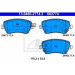 Ate Σετ τακάκια, Δισκόφρενα - 13.0460-2774.2