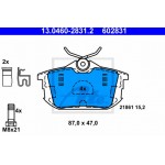 Ate Σετ τακάκια, Δισκόφρενα - 13.0460-2831.2