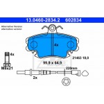 Ate Σετ τακάκια, Δισκόφρενα - 13.0460-2834.2
