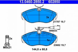 Ate Σετ τακάκια, Δισκόφρενα - 13.0460-2850.2