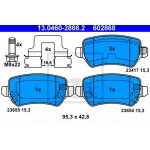 Ate Σετ τακάκια, Δισκόφρενα - 13.0460-2868.2