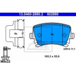 Ate Σετ τακάκια, Δισκόφρενα - 13.0460-2880.2