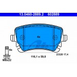 Ate Σετ τακάκια, Δισκόφρενα - 13.0460-2889.2