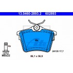 Ate Σετ τακάκια, Δισκόφρενα - 13.0460-2893.2
