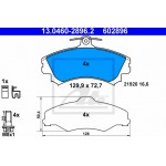 Ate Σετ τακάκια, Δισκόφρενα - 13.0460-2896.2