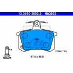 Ate Σετ τακάκια, Δισκόφρενα - 13.0460-3602.2 Ate Σετ τακάκια, Δισκόφρενα - 13.0460-3602.2