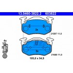 Ate Σετ τακάκια, Δισκόφρενα - 13.0460-3822.2