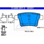 Ate Σετ τακάκια, Δισκόφρενα - 13.0460-3831.2