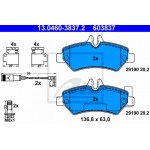 Ate Σετ τακάκια, Δισκόφρενα - 13.0460-3837.2