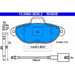 Ate Σετ τακάκια, Δισκόφρενα - 13.0460-3838.2