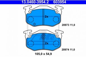 Ate Σετ τακάκια, Δισκόφρενα - 13.0460-3954.2