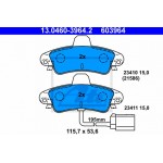 Ate Σετ τακάκια, Δισκόφρενα - 13.0460-3964.2