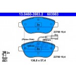 Ate Σετ τακάκια, Δισκόφρενα - 13.0460-3983.2