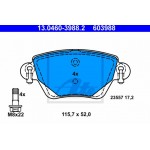 Ate Σετ τακάκια, Δισκόφρενα - 13.0460-3988.2