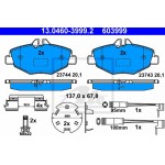 Ate Σετ τακάκια, Δισκόφρενα - 13.0460-3999.2