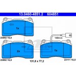 Ate Σετ τακάκια, Δισκόφρενα - 13.0460-4851.2