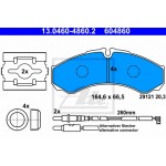 Ate Σετ τακάκια, Δισκόφρενα - 13.0460-4860.2