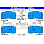 Ate Σετ τακάκια, Δισκόφρενα - 13.0460-4894.2