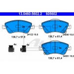 Ate Σετ τακάκια, Δισκόφρενα - 13.0460-5602.2