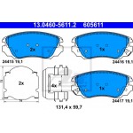 Ate Σετ τακάκια, Δισκόφρενα - 13.0460-5611.2