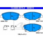 Ate Σετ τακάκια, Δισκόφρενα - 13.0460-5615.2