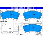 Ate Σετ τακάκια, Δισκόφρενα - 13.0460-5618.2